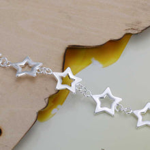 silver pulseras Ten Star friendship bracelets ruby jewelry HBH 14 ELY