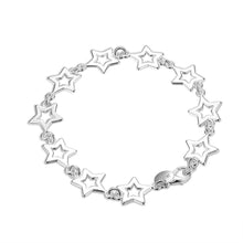 silver pulseras Ten Star friendship bracelets ruby jewelry HBH 14 ELY