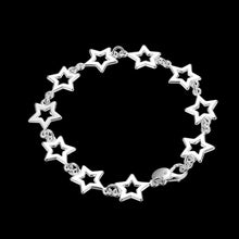 silver pulseras Ten Star friendship bracelets ruby jewelry HBH 14 ELY