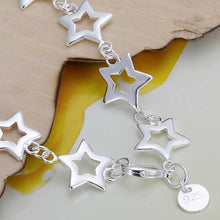 silver pulseras Ten Star friendship bracelets ruby jewelry HBH 14 ELY