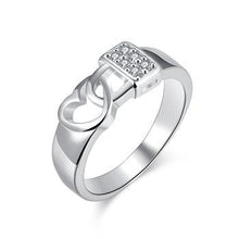 silver wedding rings Insets Two Wire ring men bijouterie 77 ELY