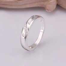 silver wedding rings Insets Two Wire ring men bijouterie 77 ELY