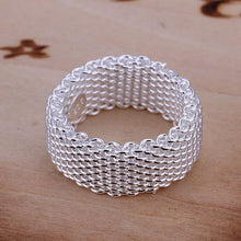 925 Silver Ring Fine Net Ring Women&Men Gift Silver Jewelry Finger Rings 4 ELY
