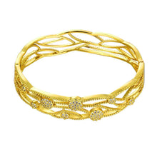 Best Gift 18K Gold Plating bangles Small winding women pulseras joias HBZ 11 ELY