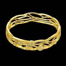 Best Gift 18K Gold Plating bangles Small winding women pulseras joias HBZ 11 ELY