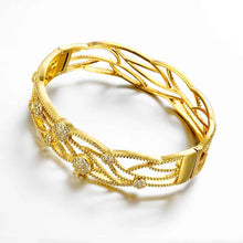 Best Gift 18K Gold Plating bangles Small winding women pulseras joias HBZ 11 ELY