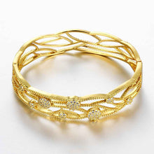 Best Gift 18K Gold Plating bangles Small winding women pulseras joias HBZ 11 ELY