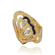 Best Gift 18K Gold Plating rings Colorful finger opal charms256 ELY