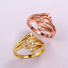 Best Gift 18K Gold Plated engagement ring insets Surround ring men wedding decoration3 6 ELY