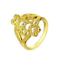 Best Gift 18K Gold Plated engagement ring insets Surround ring men wedding decoration3 6 ELY