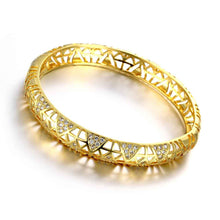 Best Gift 18k gold plated Hollow geometric patterns men bracelet Costume Jewellery ELY