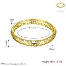 Best Gift 18k gold plated Hollow geometric patterns men bracelet Costume Jewellery ELY