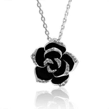 Best Gift 18k gold plated collar necklace Large black flowers maxi colar Gift for her 35 ELY