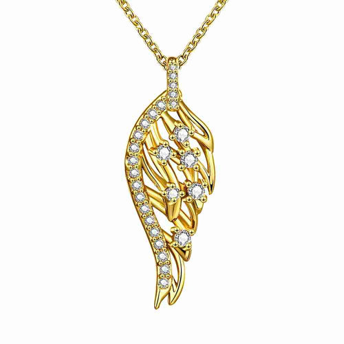 Best Gift 18k gold plated necklaces Peacock tail collares men jewelry ELY