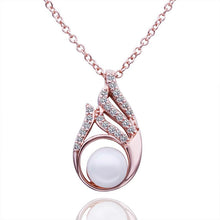 Best Gift 18k gold plated necklaces flower pear colares charms 55 ELY