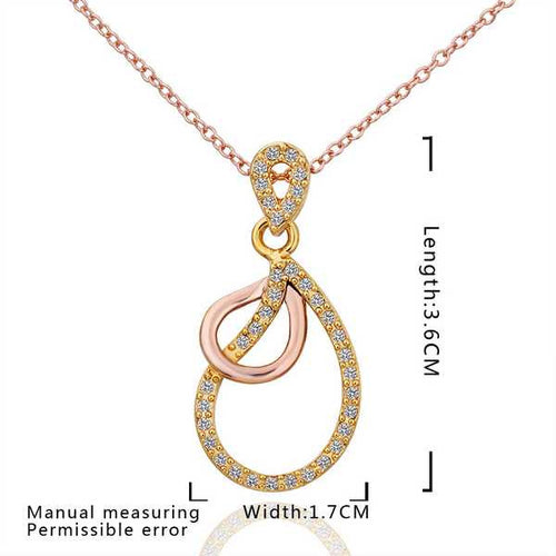 Best Gift Austrian Crystal necklace twin circle collares ruby jewelry ELY