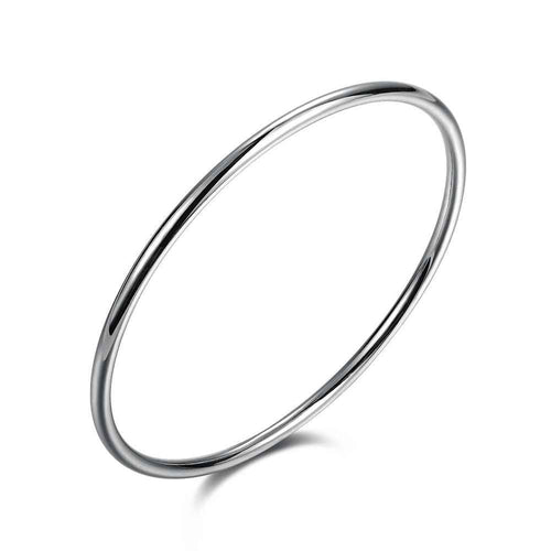 Best Gift silver Bracelet & Bangle 3mm Single Circle Women Wedding Bracelet bone SMTB135 ELY
