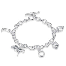 Best Gift silver bracelets bangles Five droplets pulseiras prices in euros HBH 3 ELY