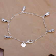 Best Gift silver bracelets bangles Five droplets pulseiras prices in euros HBH 3 ELY