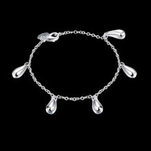Best Gift silver bracelets bangles Five droplets pulseiras prices in euros HBH 3 ELY