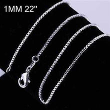 Best Gift silver chain 1M 16-24 Box fine jewelry SMTC 7 ELY