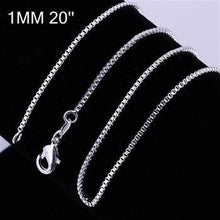 Best Gift silver chain 1M 16-24 Box fine jewelry SMTC 7 ELY