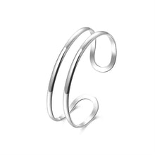 Best Gift silver charms bangle Flat Double Line Women Wedding Bracelet love SMTB 71 ELY