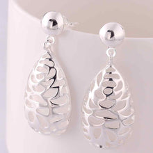 Best Gift silver earing strange web face stud cuff jewelry 27 ELY