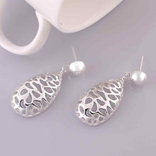 Best Gift silver earing strange web face stud cuff jewelry 27 ELY