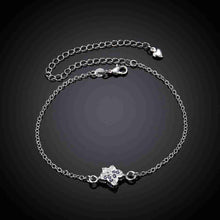 Best Gift silver-plated anklet Star shaped flowers bracelet leg sport ELY