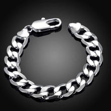 Best Gift silver plated bracelets 12M sideways men bracelet Personalized HBH 23 ELY
