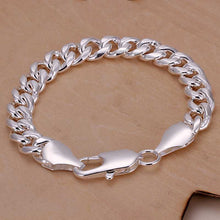 Best Gift silver plated bracelets 12M sideways men bracelet Personalized HBH 23 ELY