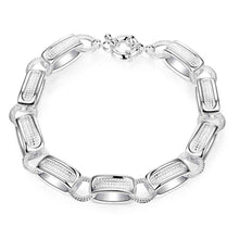 Best Gift silver plated bracelets 12M sideways men bracelet Personalized HBH 23 ELY