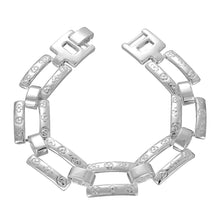 Best Gift silver plated bracelets 12M sideways men bracelet Personalized HBH 23 ELY