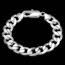 Best Gift silver plated bracelets 12M sideways men bracelet Personalized HBH 23 ELY