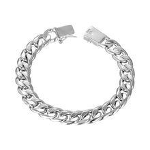 Best Gift silver plated bracelets 12M sideways men bracelet Personalized HBH 23 ELY