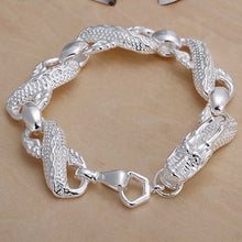 Best Gift silver plated bracelets Big White Dragon pulseira masculina Elegant HBH 63 ELY