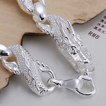 Best Gift silver plated bracelets Big White Dragon pulseira masculina Elegant HBH 63 ELY