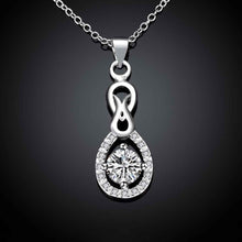 Best Gift silver plated necklaces Hanging round with insets collares mujer wedding161 ELY