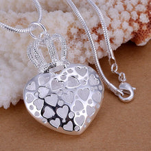 Best Gift silver plated necklaces &amp; pendants hollow heart choker bijoux femme ELY