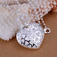 Best Gift silver plated necklaces &amp; pendants hollow heart choker bijoux femme ELY