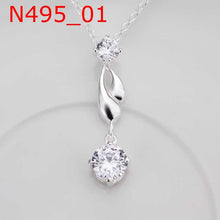 Best Gift silver plated pendants Crystal colar feminino Factory 5 ELY