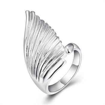 Best Gift silver plated ring Angel Wings aneis fine jewelry 122 ELY