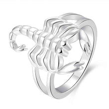 Best Gift silver plated rings Scorpion aliancas jewelry display 739 ELY