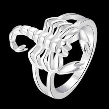 Best Gift silver plated rings Scorpion aliancas jewelry display 739 ELY