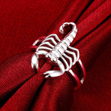 Best Gift silver plated rings Scorpion aliancas jewelry display 739 ELY