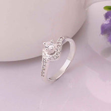 Best Gift silver wedding rings Musicwhite gem anel ruby jewelry 22 ELY