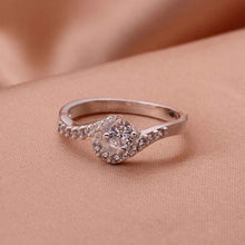 Best Gift silver wedding rings Musicwhite gem anel ruby jewelry 22 ELY