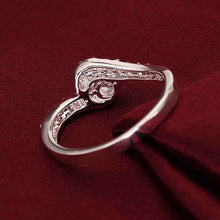 Best Gift silver wedding rings Musicwhite gem anel ruby jewelry 22 ELY