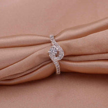 Best Gift silver wedding rings Musicwhite gem anel ruby jewelry 22 ELY